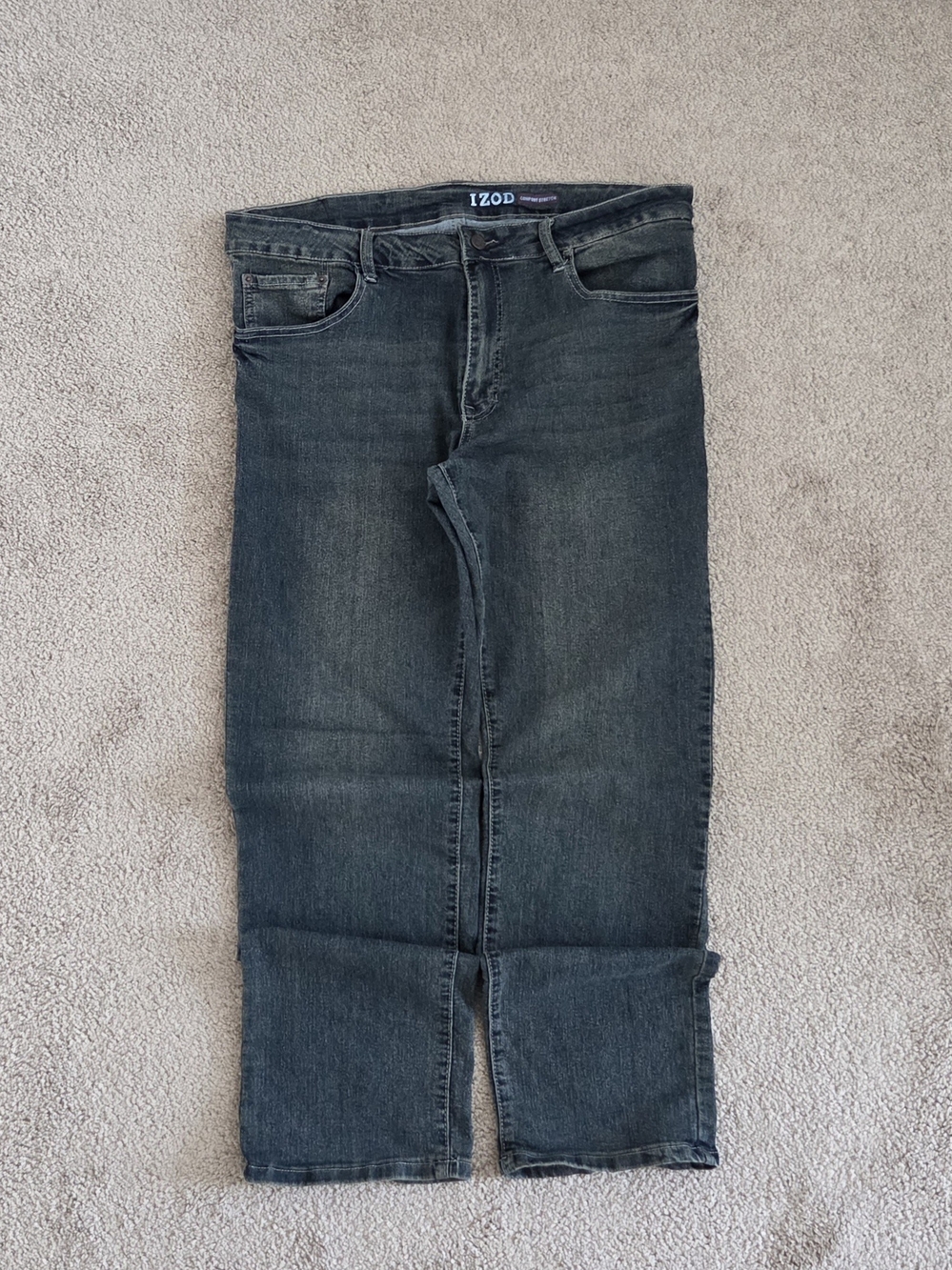 Vintage IZOD Blue Dark Wash Straight Leg Jeans Men's 38 x 32